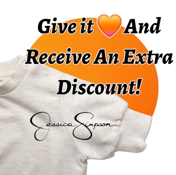 Jessica Simpson Baby Girls Cream Short-Sleeve Sweater Top Size 0-3 Months - Picture 10 of 10